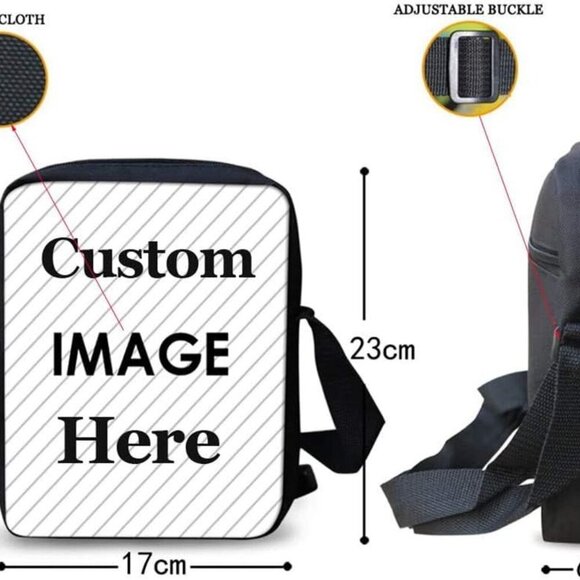 Custom Small Cross Body Purse Shoulder Messenger Bag for Women Kids Phone Handba - Picture 3 of 6